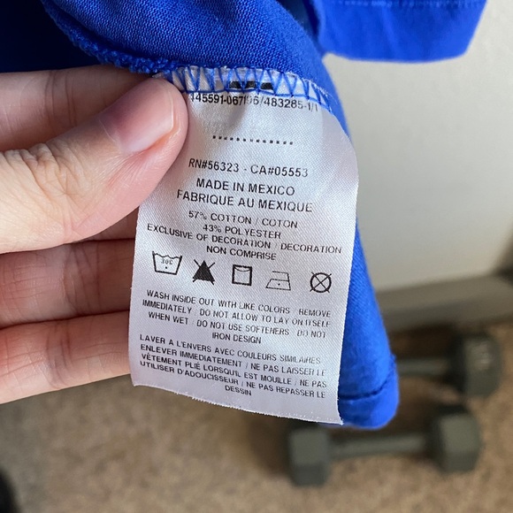 Nike Men's Royal Blue Dri-Fit Hoodie (lightweight) - Picture 9 of 13